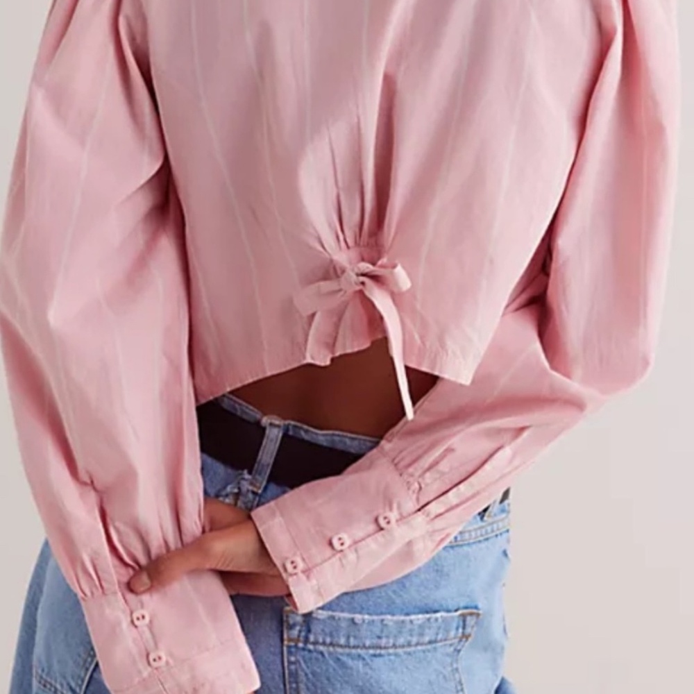 Sold!
We The Free Farmhouse Fresh Top - Pink Combo Sz Large L Long Sleeve Cotton - Picture 4 of 5